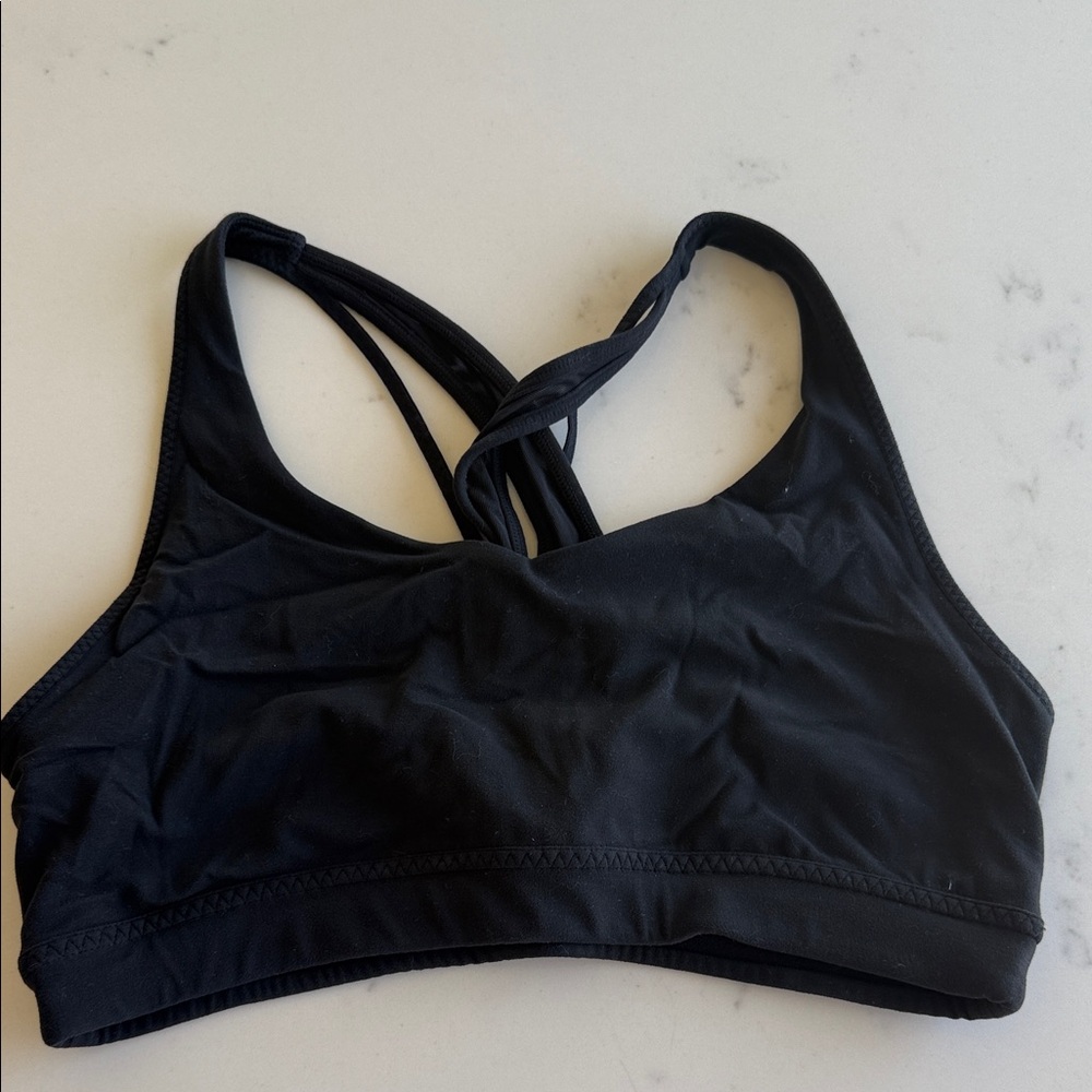 Athleta Black Racerback Women's Sports Bra